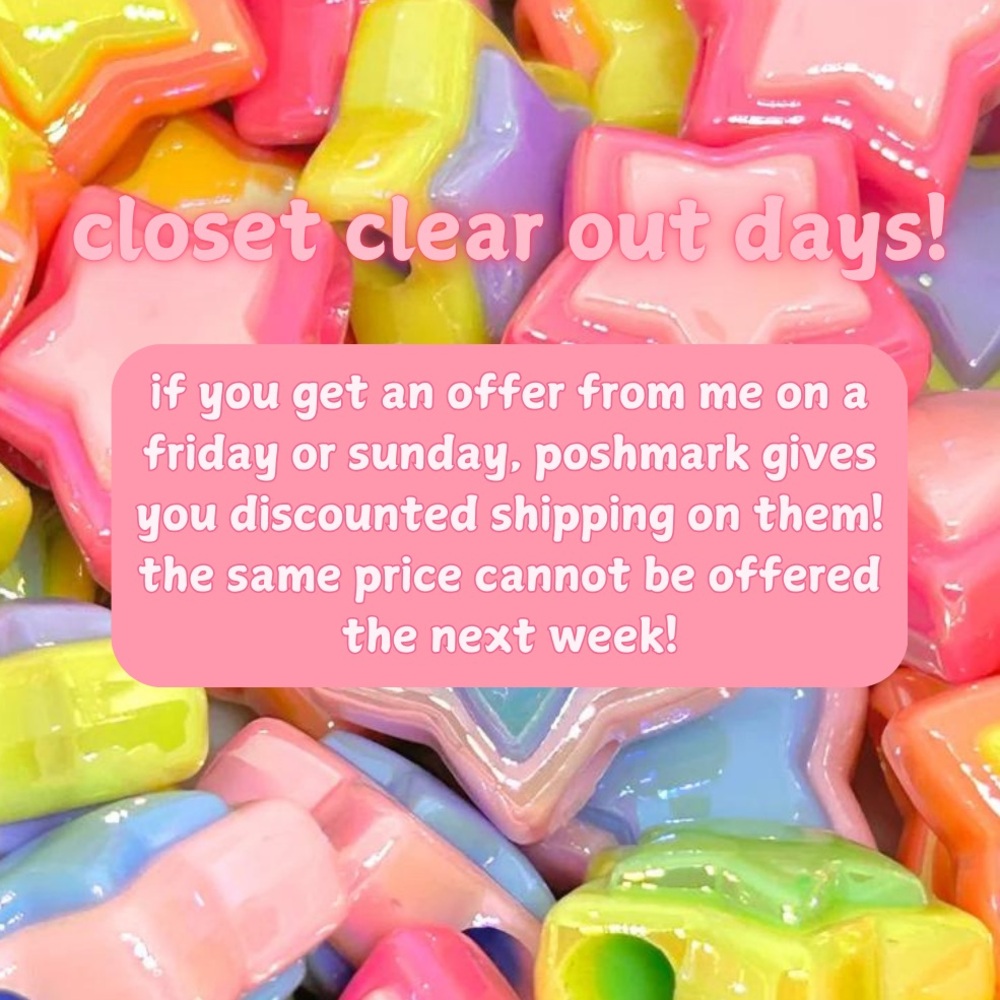 closet clear out days!